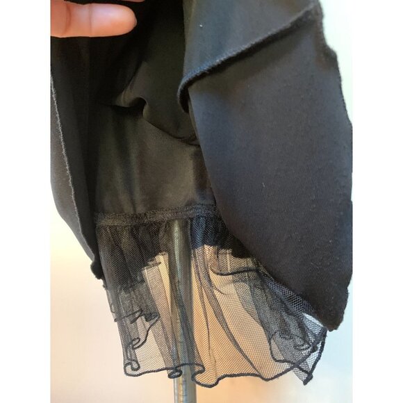 Y2K Vintage Babydoll Cocktail Dress Black Beaded Sequin Sweetheart S/M - Picture 6 of 9